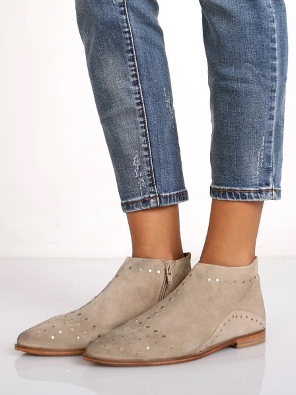 Free People Aquarian Studded Suede Ankle Boot Western Rodeo Women’s 37